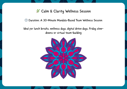 Calm & Clarity – 30-Minute Team Wellness Kit 🌿- Instant Download - Printable